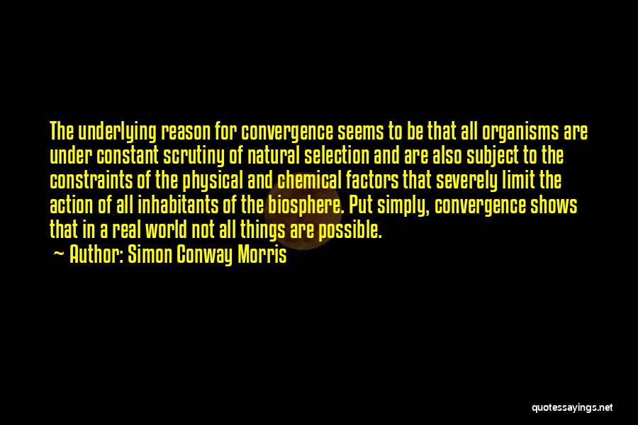 Convergence Quotes By Simon Conway Morris