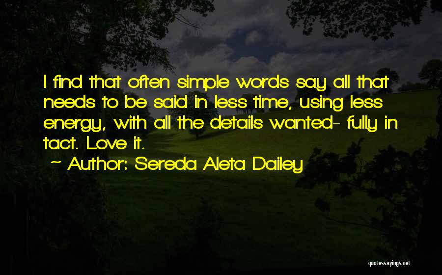 Conversation Communication Quotes By Sereda Aleta Dailey