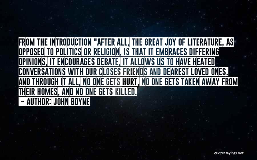 Conversations With Friends Quotes By John Boyne