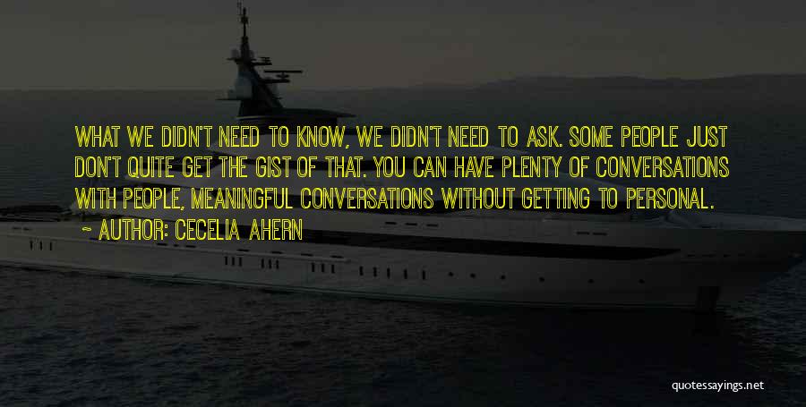 Conversations With Quotes By Cecelia Ahern