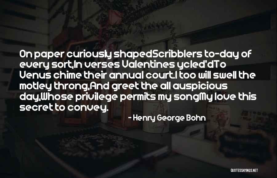 Convey Love Quotes By Henry George Bohn