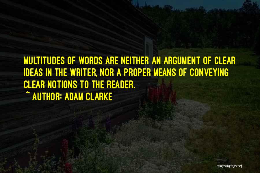 Conveying Quotes By Adam Clarke