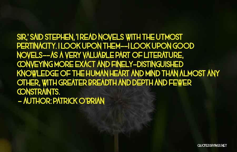 Conveying Quotes By Patrick O'Brian