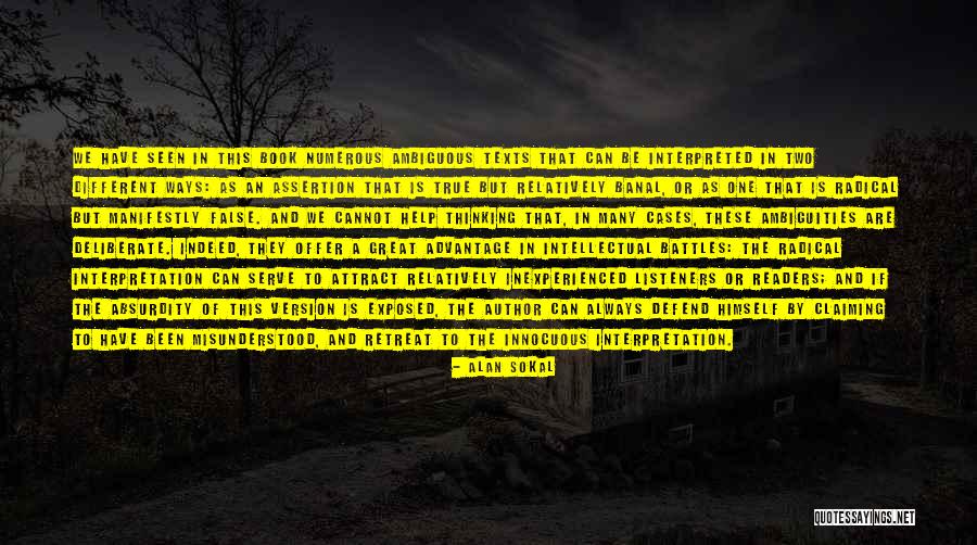 Convicton Quotes By Alan Sokal Convicton Quotes By Alan Sokal