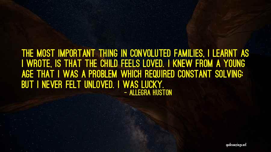 Convoluted Quotes By Allegra Huston