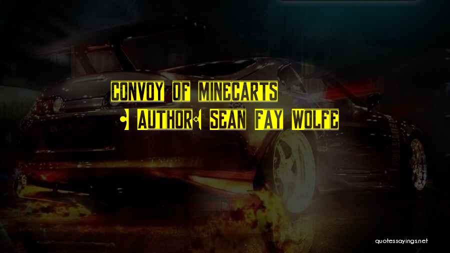 Convoy Quotes By Sean Fay Wolfe