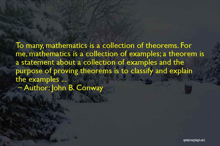 Conway Quotes By John B. Conway