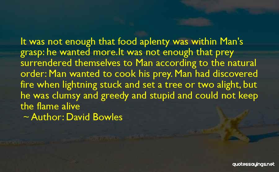 Cook Food Quotes By David Bowles