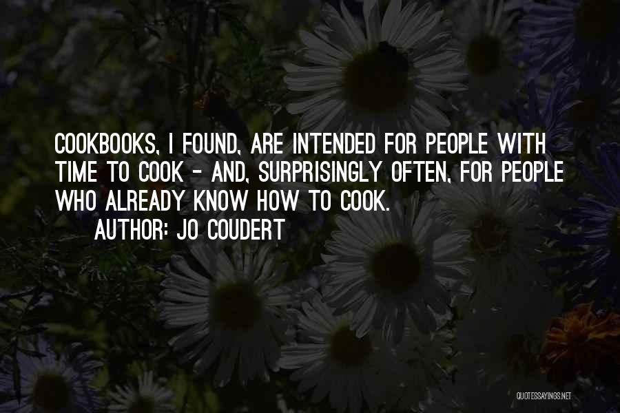 Cookbooks Quotes By Jo Coudert