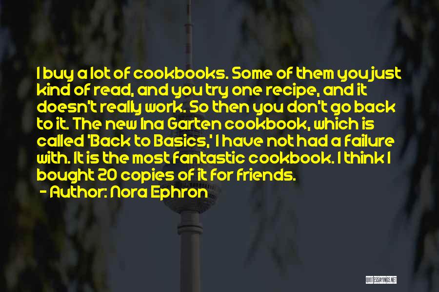 Cookbooks Quotes By Nora Ephron