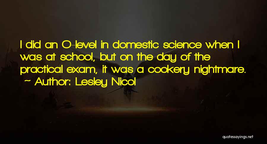 Cookery Quotes By Lesley Nicol