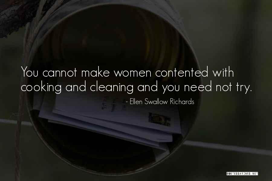 Cooking And Cleaning Quotes By Ellen Swallow Richards