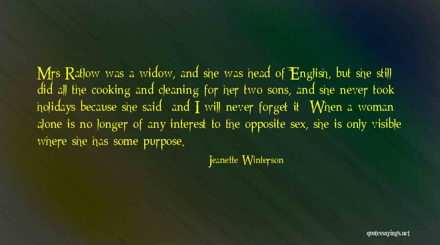 Cooking And Cleaning Quotes By Jeanette Winterson