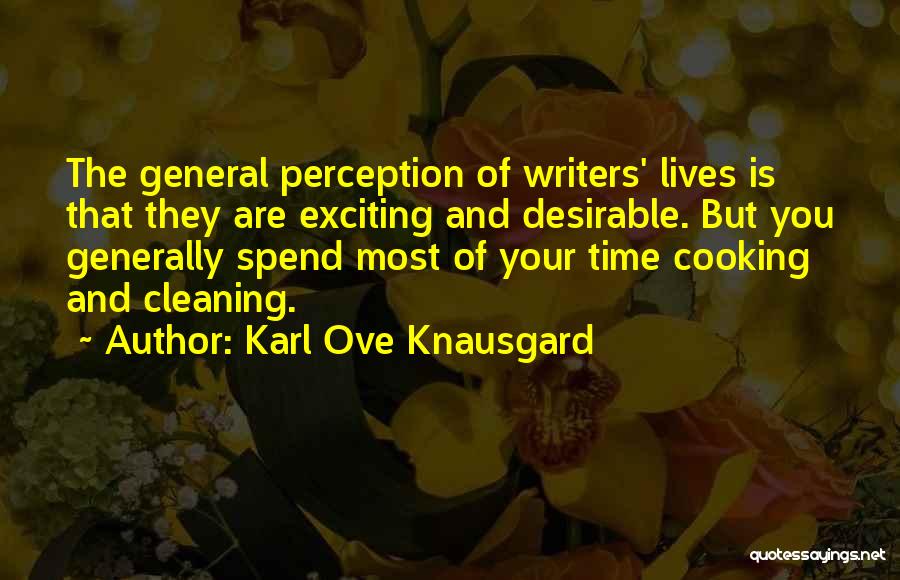 Cooking And Cleaning Quotes By Karl Ove Knausgard
