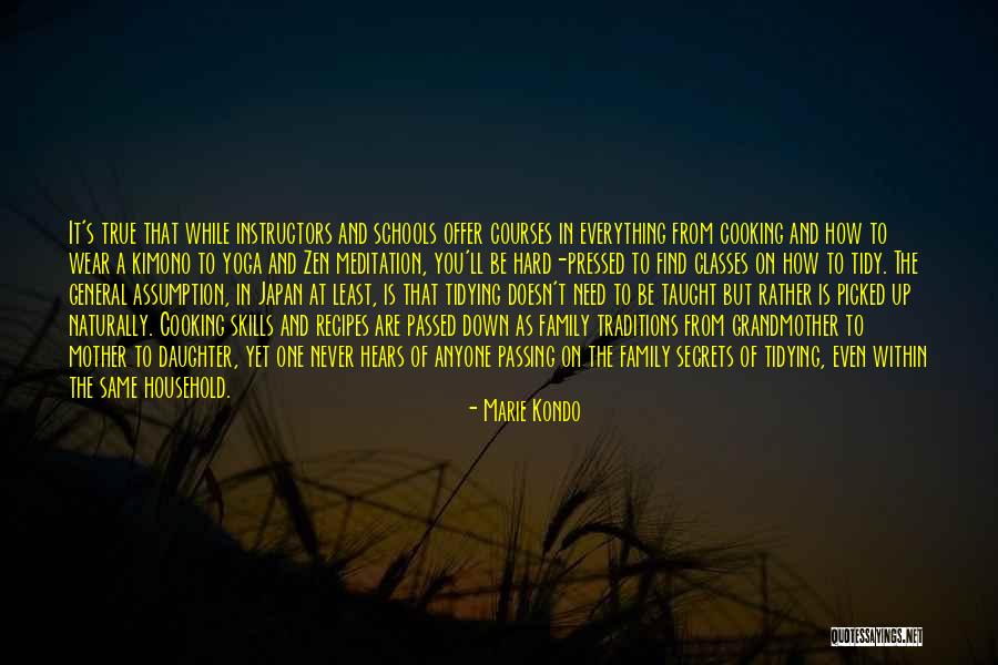 Cooking And Family Quotes By Marie Kondo Cooking And Family Quotes By Marie Kondo