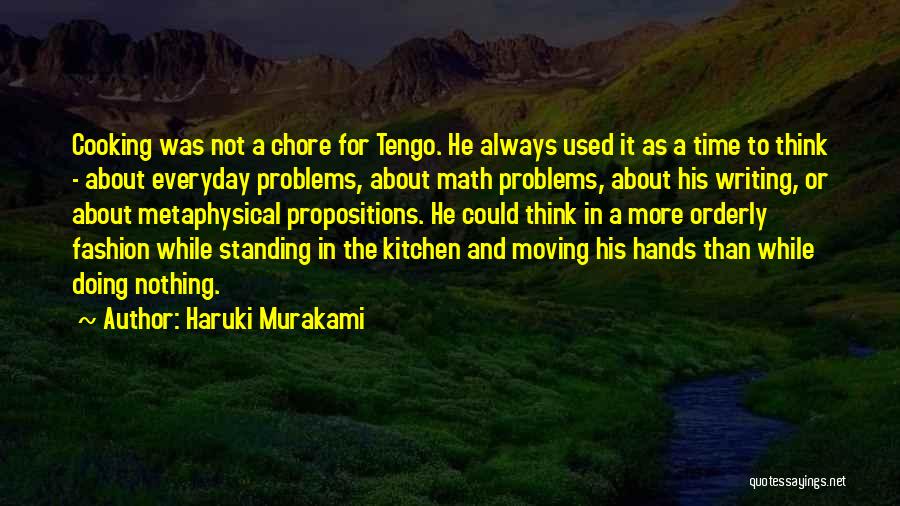 Cooking And Writing Quotes By Haruki Murakami