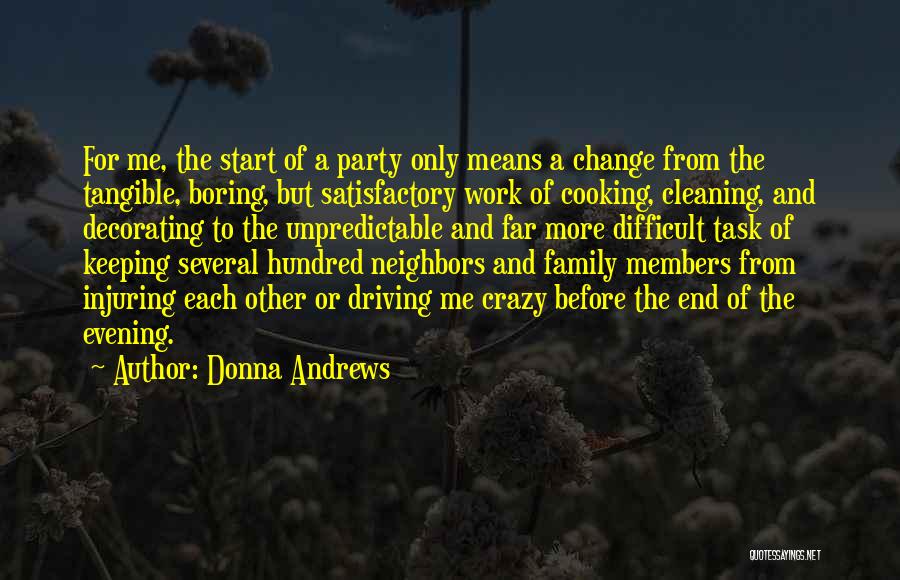 Cooking For Family Quotes By Donna Andrews