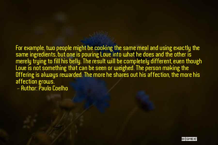 Cooking For One Quotes By Paulo Coelho