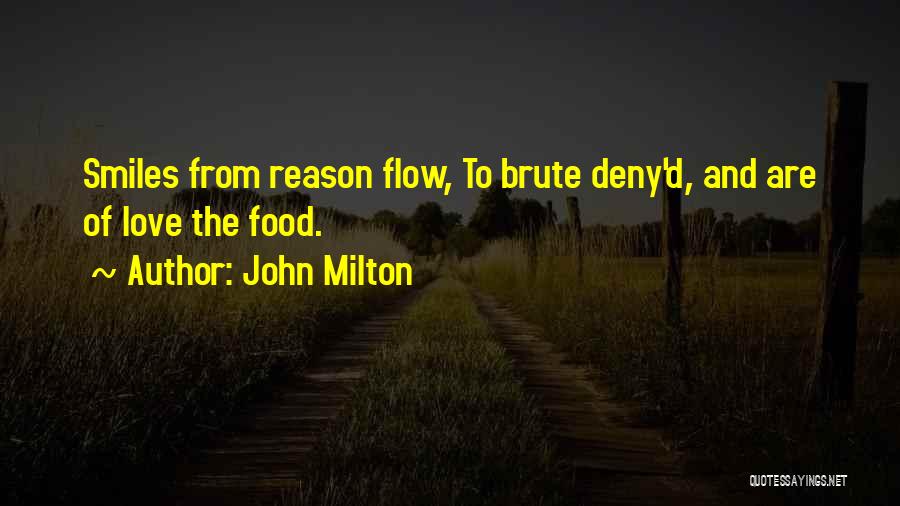 Cooking For Those You Love Quotes By John Milton