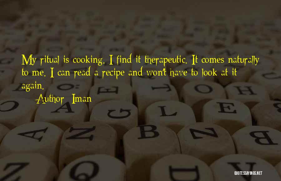 Cooking Recipe Quotes By Iman