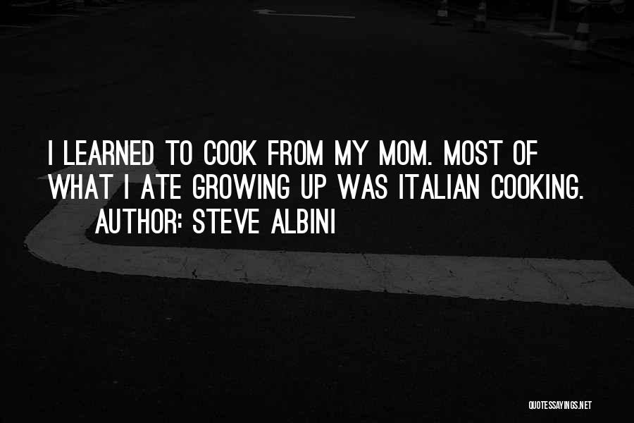 Cooking With Mom Quotes By Steve Albini