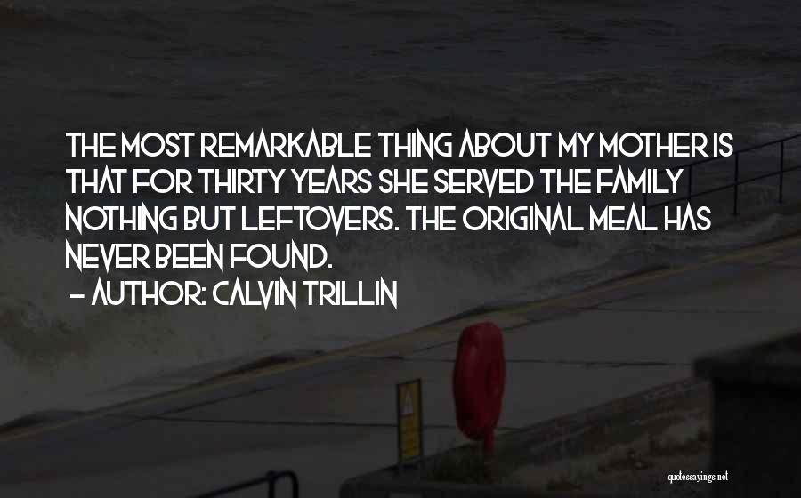 Cooking With Mother Quotes By Calvin Trillin