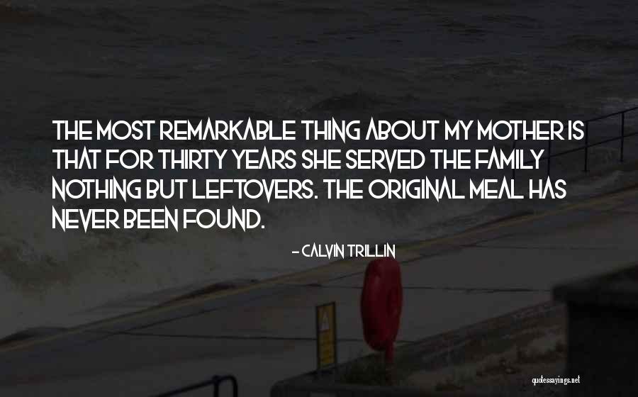 Cooking With Mother Quotes By Calvin Trillin