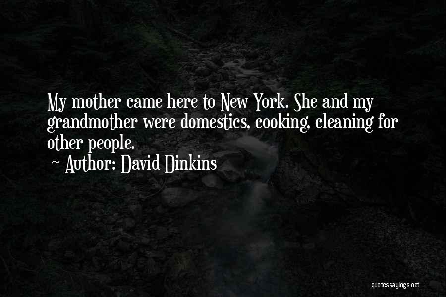 Cooking With Mother Quotes By David Dinkins