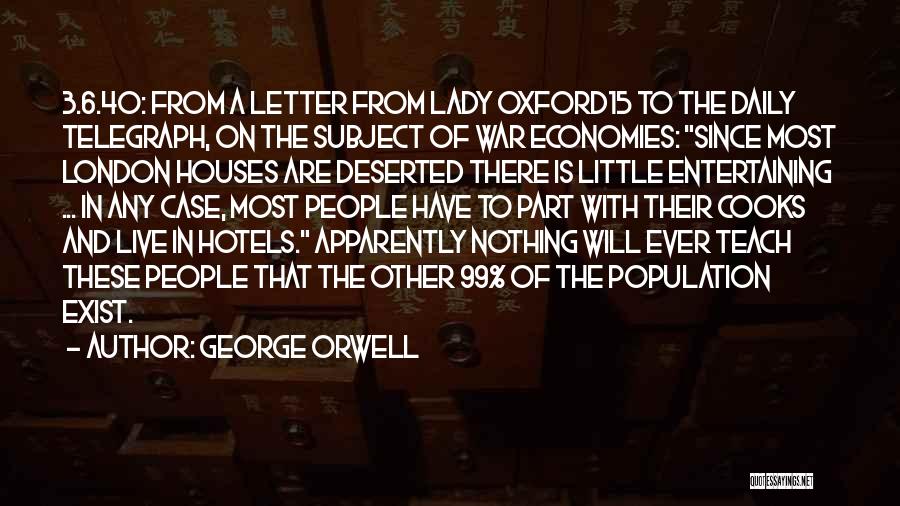 Cooks Quotes By George Orwell