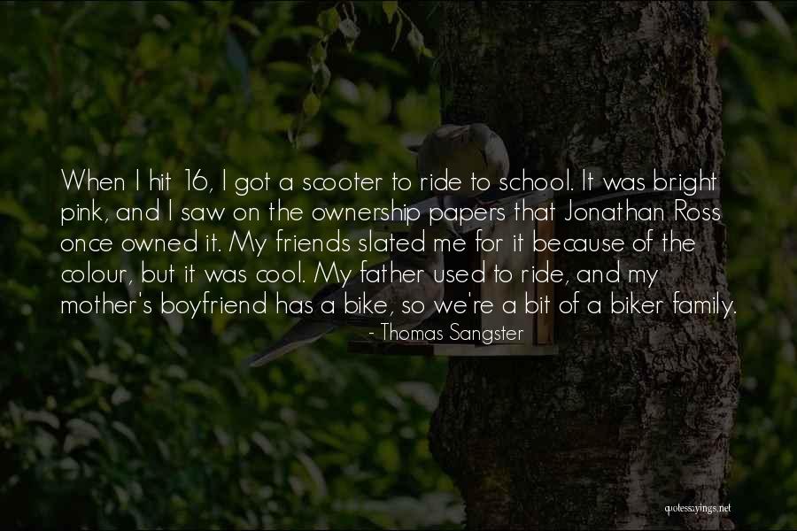 Cool Biker Quotes By Thomas Sangster Cool Biker Quotes By Thomas Sangster