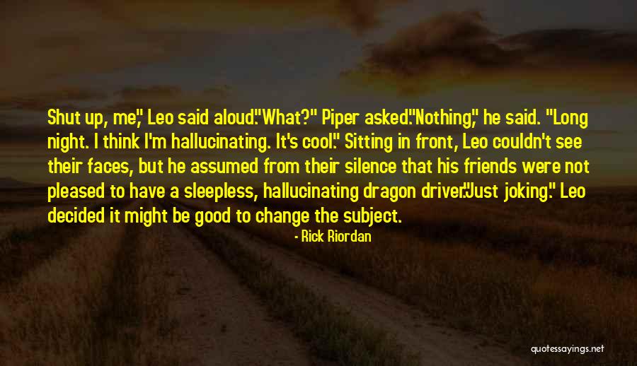 Cool Good Night Quotes By Rick Riordan Cool Good Night Quotes By Rick Riordan