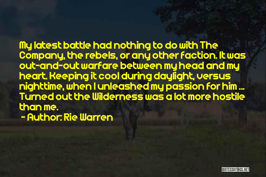 Cool Nighttime Quotes By Rie Warren