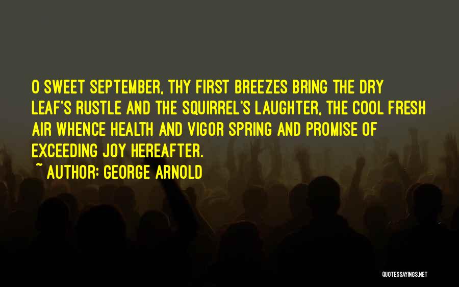 Cool Spring Quotes By George Arnold