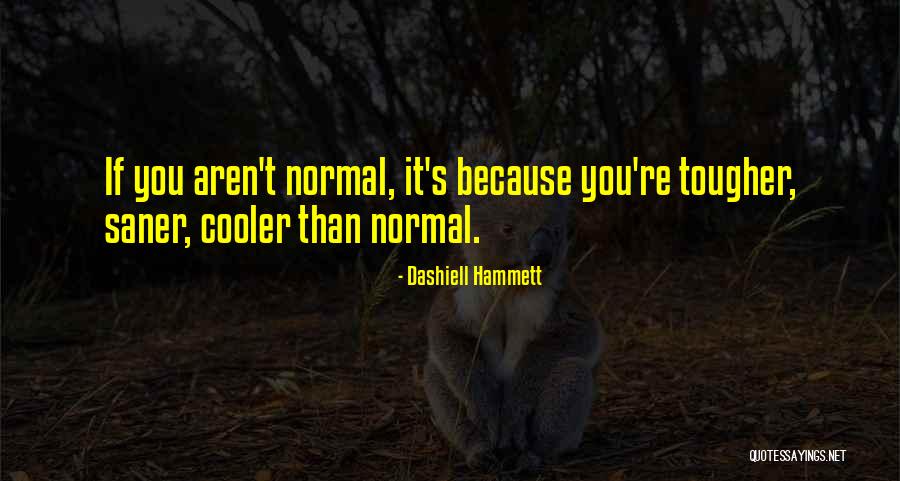 Cooler Than You Quotes By Dashiell Hammett
