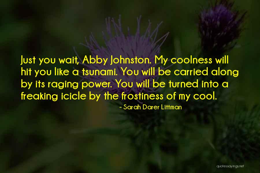 Coolness Quotes By Sarah Darer Littman