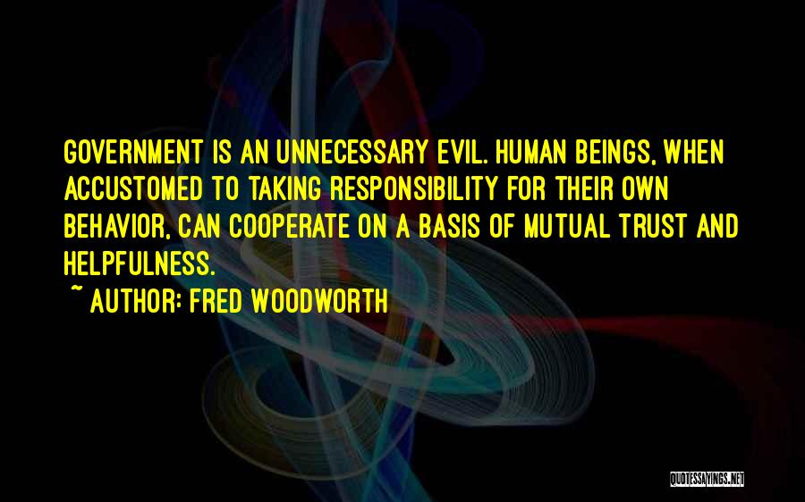 Cooperate Quotes By Fred Woodworth