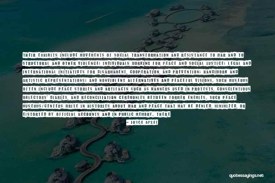 Cooperation Peace Quotes By Joyce Apsel Cooperation Peace Quotes By Joyce Apsel