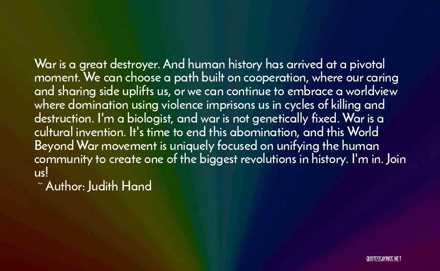 Cooperation Quotes By Judith Hand