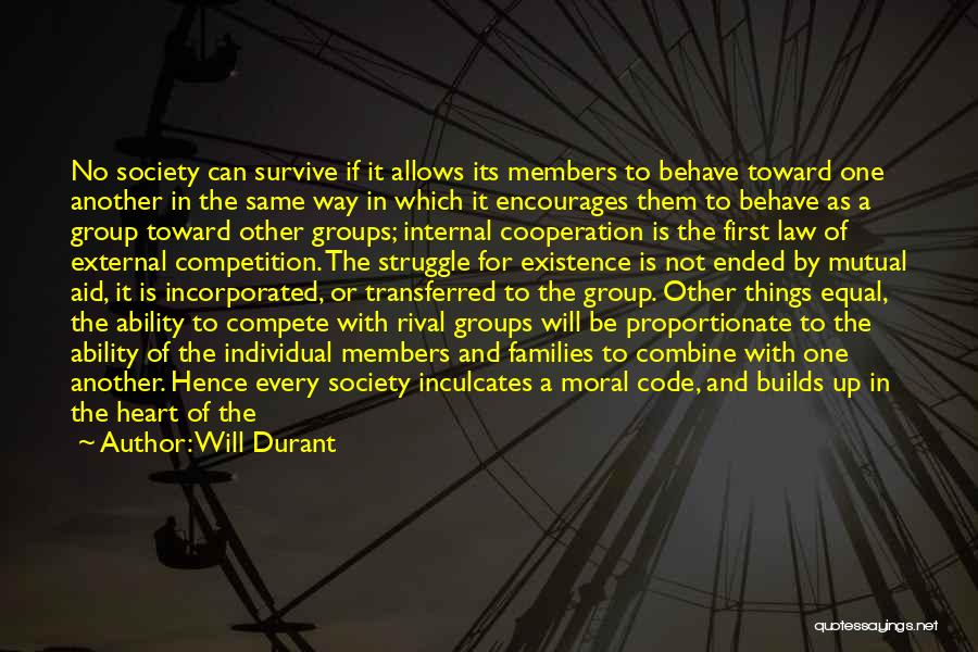 Cooperation Quotes By Will Durant