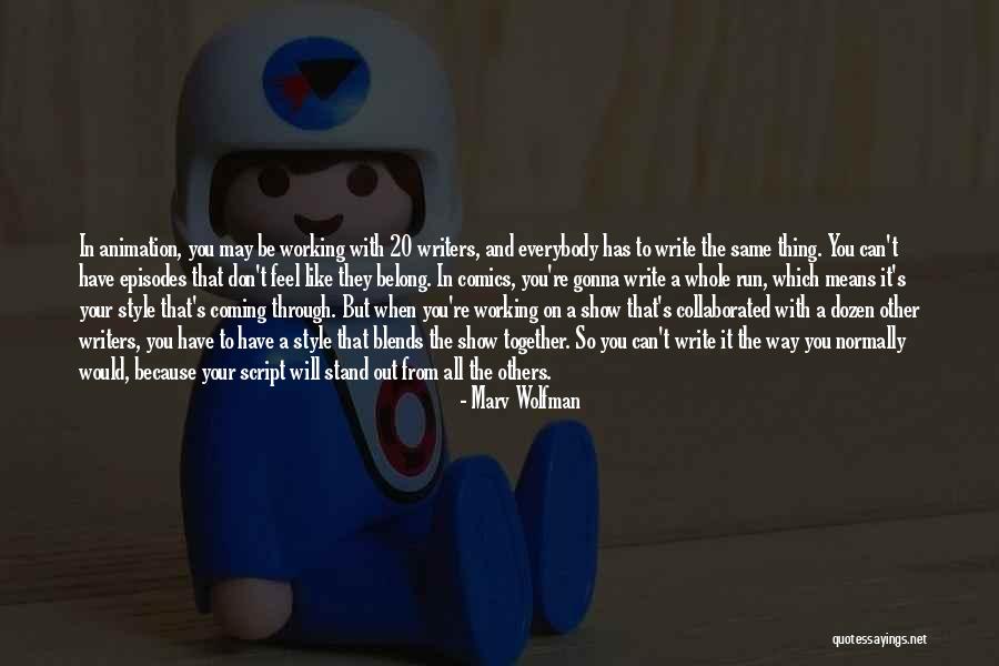 Cooperstocks Quotes By Marv Wolfman Cooperstocks Quotes By Marv Wolfman