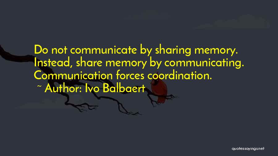 Coordination Quotes By Ivo Balbaert