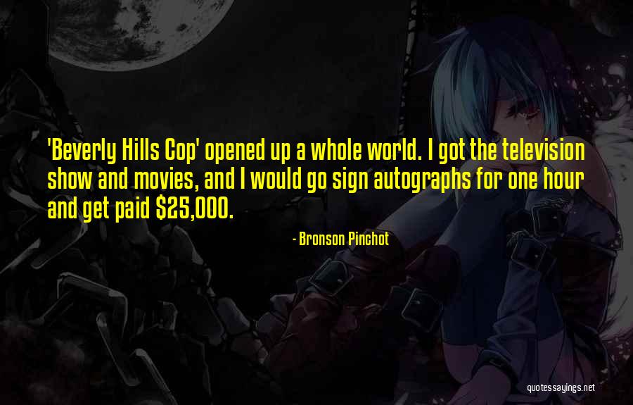 Cop Show Quotes By Bronson Pinchot Cop Show Quotes By Bronson Pinchot