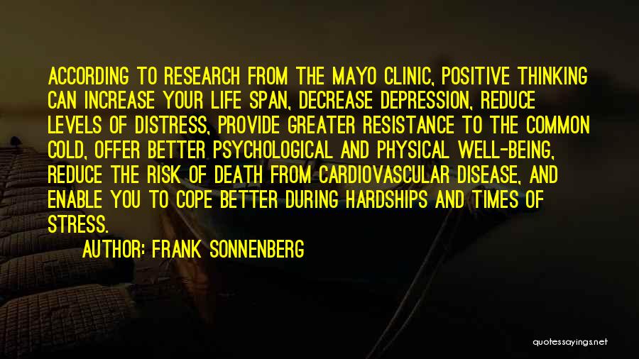 Cope With Death Quotes By Frank Sonnenberg