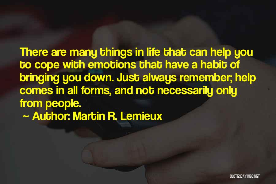 Coping Strategies Quotes By Martin R. Lemieux