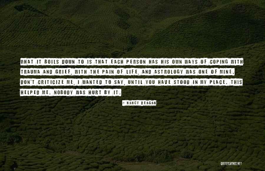 Coping With Trauma Quotes By Nancy Reagan Coping With Trauma Quotes By Nancy Reagan