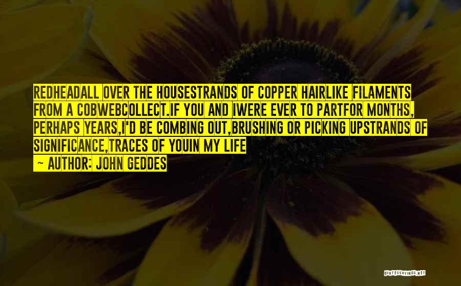 Copper Hair Quotes By John Geddes
