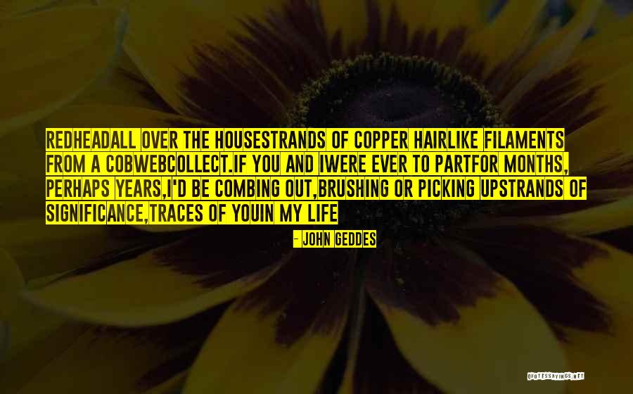 Copper Hair Quotes By John Geddes