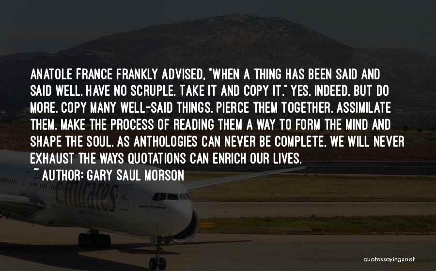 Copy Quotes By Gary Saul Morson