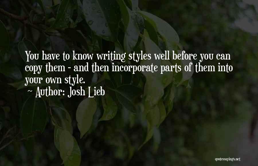 Copy Quotes By Josh Lieb