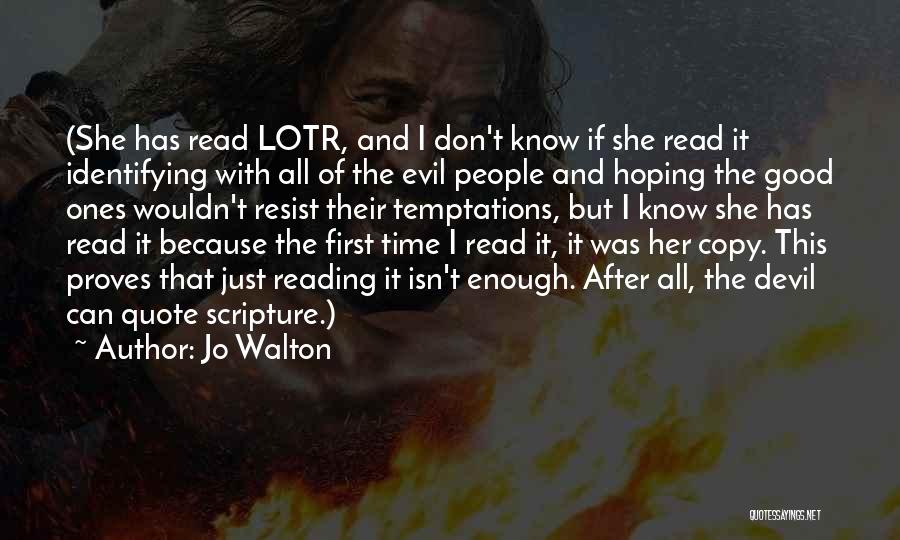 Copy Reading Quotes By Jo Walton